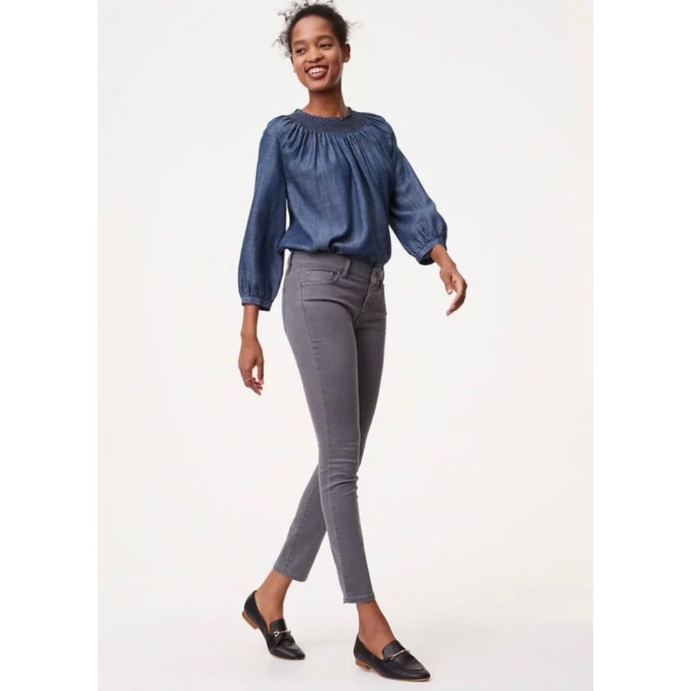 Loft Modern Skinny Jeans Gray Size 10/30